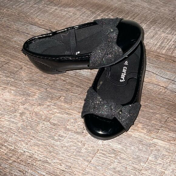 Carter black shoes toddler girls size 6 - Picture 4 of 5